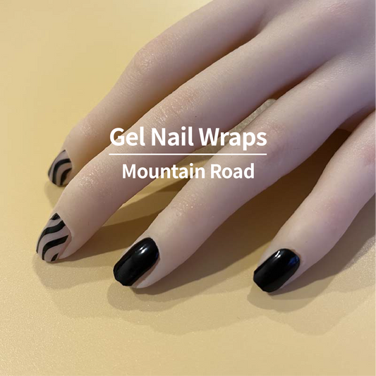 COLOURFULSHARK Nail Artist / Semi-Cured Gel Nail Wraps / Mountain Road