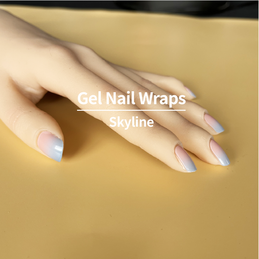 COLOURFULSHARK Nail Artist / Semi-Cured Gel Nail Wraps / Skyline